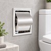 304 Stainless Steel Toilet Paper Holder – Waterproof Black Wall-Mounted