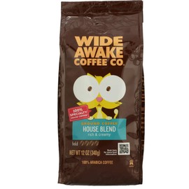 Wide Awake Coffee House Blend Ground Coffee, 12 Ounce