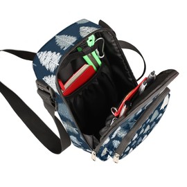 Eizlang Trees Small Messenger Bag Crossbody Shoulder Bag for Women Men Small Sling Bag Mini Man Cell Phone Purse Wallet Small Side Bags Blue