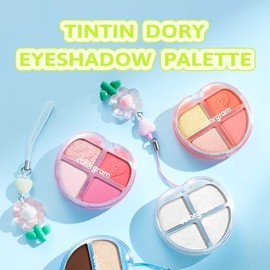 COLORGRAM Paleta De Sombras De Ojos Tintín Dory 05 Fairy Dory | Paleta Compacta De 4 Colores Con Textura Suave Y Sedosa | Paleta De Sombras De Ojos De Colección Ideal Para Viajes Con Tonos Vibrantes