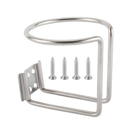 JNNJ Stainless Steel Cup Holder, Boat Ring Cup Holder, Universal Stainless Steel Boat Ring Drink Holder, Car Universal Bottle Coffee Stainless Steel Ring Cup Holders, For Car, Trailer, Boat, Marine