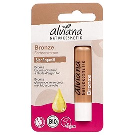 Alviana Naturkosmetik Lippenpflege Bronze mit Bio-Arganöl, 4.5g