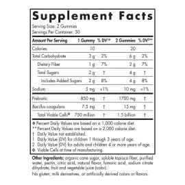 Nordic Naturals Gomitas De Probioticos 60 Pz Sabor Berry Sfn