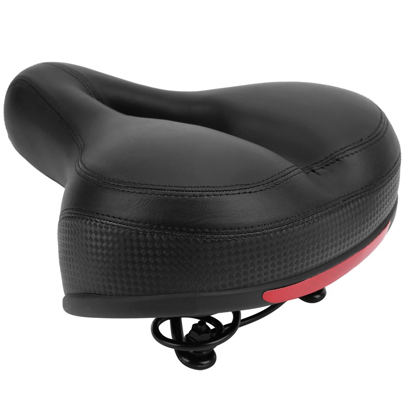 Mountain Bike Saddle Comfortable Microfiber Leather HollowCarved Spring Bike Saddle