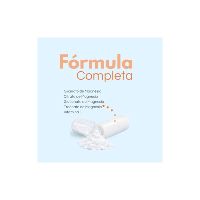 Benat Magnesio Complejo Glicinato Citrato Gluconato Treonato Vitamina Alta Absorción