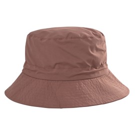FEICUI Men Women Outdoor Bucket Hat Quick Dry Packable Boonie Hat UV Protection Sun Hat (Brick Red)