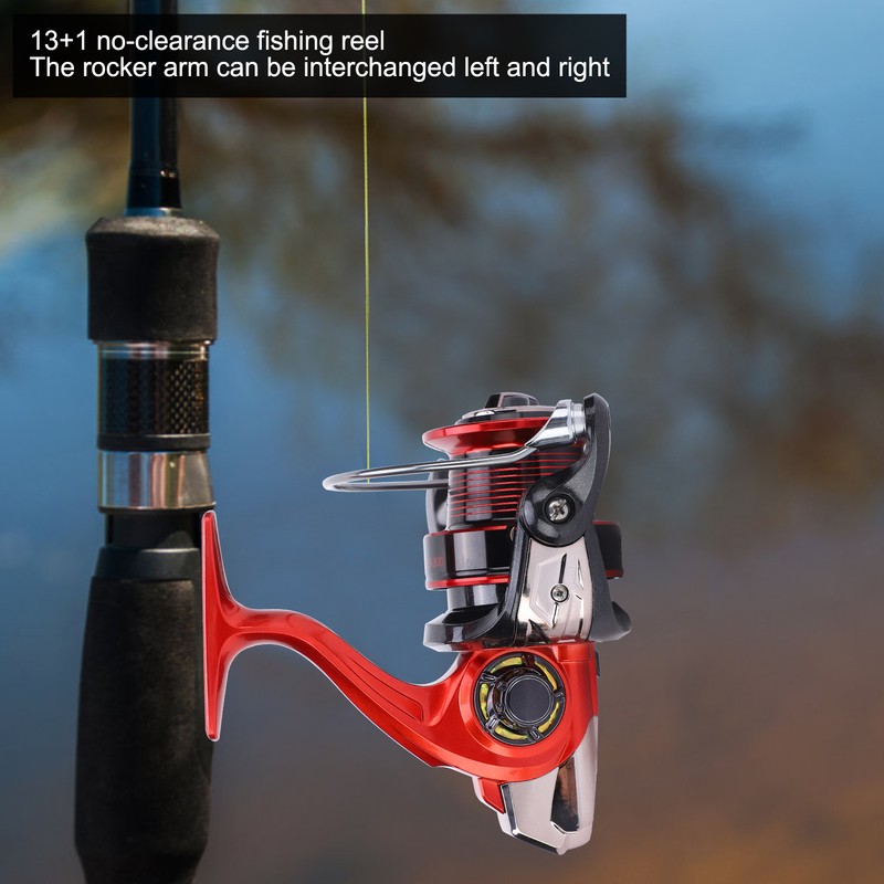 Spinning Reel 13+1 Bearings 5.1:1 Gear Ratio Left Right Interchangeable