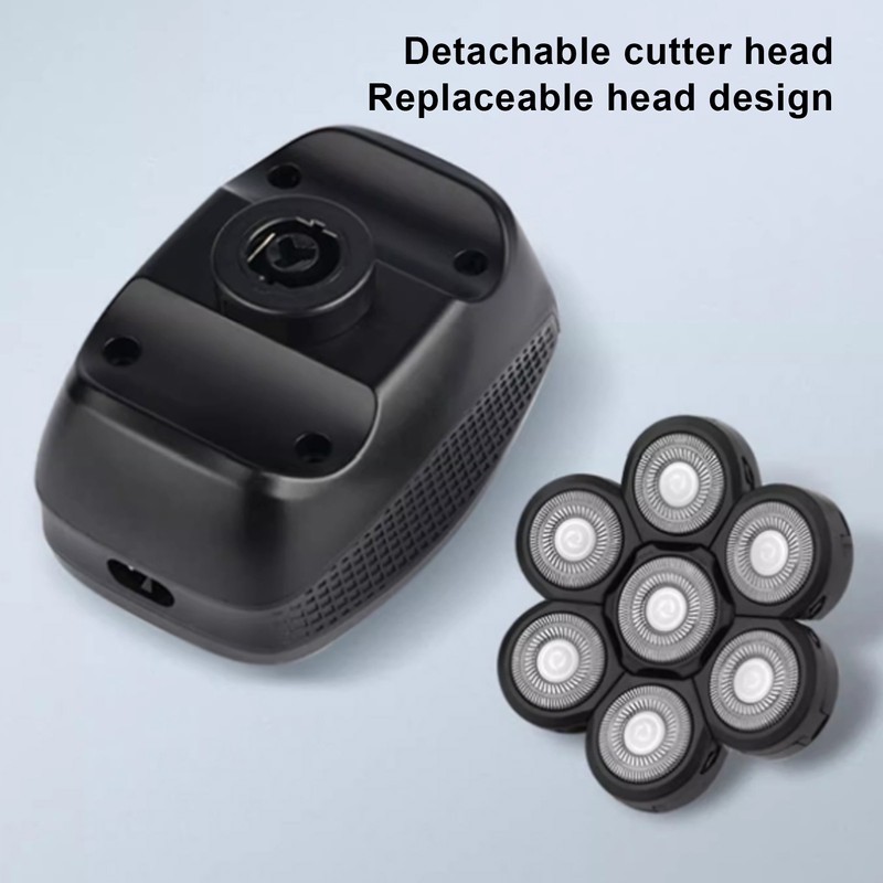 Electric Bald Head Trimmer Multifunctional Bald Head Grooming Kit with