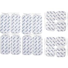 16 Electrodes / Pads, mixed set of different sizes. Fits all EMS TENS machines with 2mm connection