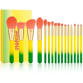 Docolor Set 16 Brochas Ojos + Rostro Pineapple Piña Original
