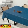 ANRO Oilcloth Tablecloth Wax Tablecloth Washable Garden Tablecloth Round Oval