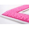 Terry Cloth Letter A-Z | Pink, White | 9.5 cm