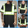 Sintuff 12 Pcs High Visibility Reflective Safety Shirt Short T