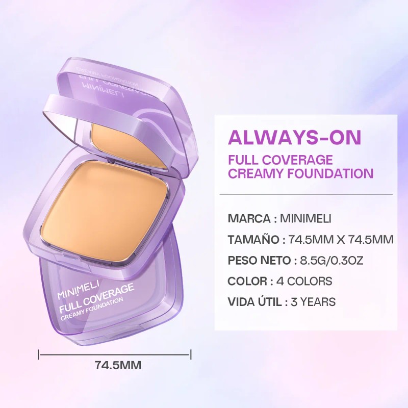 Minimeli Base De Maquillaje Matte Cremosa Fijador Spf30+++