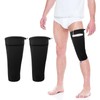 2 Pcs Catheter Leg Bag Holder, Catheter Sleeves Urine Leg Bag Holder - Adjustable Urinary Drainage Bag Stay in Place Urine Bags for Legs Foley Catheter Bag Holder Strap for Men or Women (S)