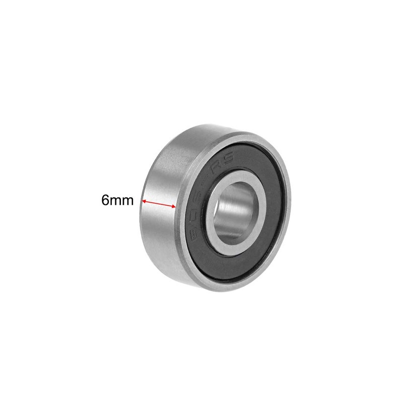 sourcing map 605-608 ABEC-3 Bearings 606-2RS 2Qty