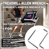 yeeluzan Treadmill Allen Wrench Set, 2-Piece L-Shaped + Z-Shaped Wrenches