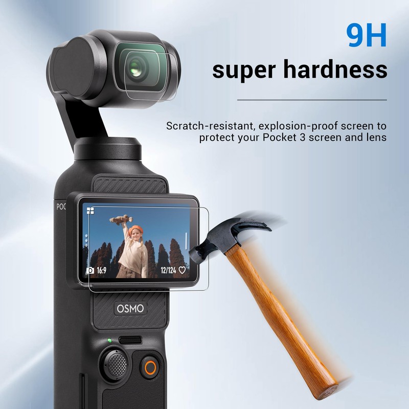 CYNOVA DJI Osmo Pocket 3 Screen Protector, Osmo Pocket 3