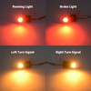 HDBUBALUS Motorcycle Turn Signals Mini Blinkers LED Running Brake Lamp