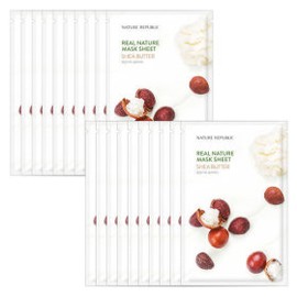 15+15 Real Nature Essence Mask Pack Shea Butter 15+15 리얼 네이처 에센스 마스크팩 쉐어버터