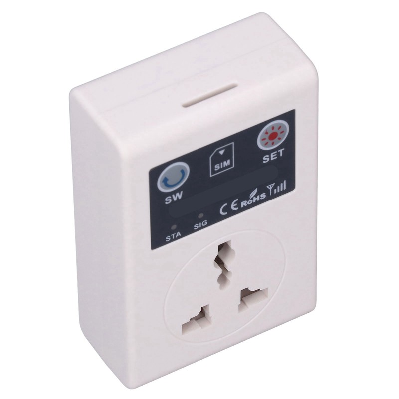 10A Smart Outlet Plug Wireless Power Socket Mobile GSM Phone