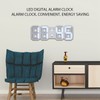 Multi Function Large 3D LED Digital Wall Clock Alarm Snooze