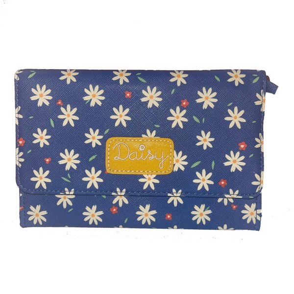 Cosmetic Bag with Mirror (Dark Blue) | Make Up Bag with Mirror