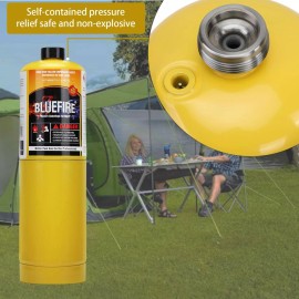 BLUEFIRE MAPP PRO 14.1 oz Modern MAPP Gas Cylinder 99.9% High Purity Propylene - 2x MAPP Gas