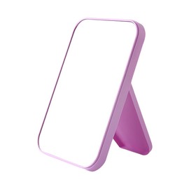 GSHLLO Desktop Makeup Mirror Small Portable Foldable Mirror Rectangle Tabletop Mirror Standing Cosmetic Mirror Rectangular Folding Vanity Mirror with Stand for Dormitory Bedroom Purple 15 x 22 x 2cm