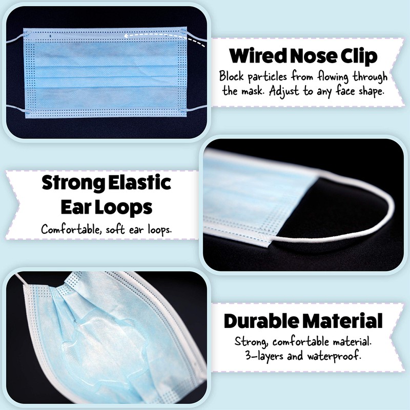 Children Disposable 3 Ply Face Masks – 50 masks -