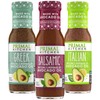 Primal Kitchen Italian Dressing, Balsamic Vinaigrette, and Greek Dressing &