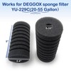 DEGGOX Aquarium Sponge Filter Replacement Sponges (4-Pack) for 229C (20-55
