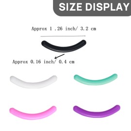 30 piezas Rizador De Pestañas Estera De Silicona Rizador Rizador Almohadilla De Silicona Almohadillas De Repuesto Rizador De Pestañas Almohadillas De Clip Para Rizar Pestañas Caja De (Multicolor - 30 piezas)