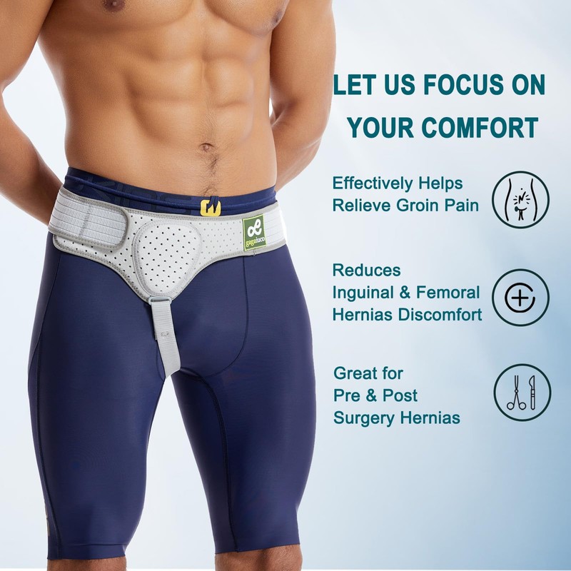 gagaiuco Hernia Guard I Inguinal Hernia Belt For Men I
