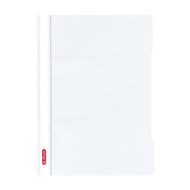 Herlitz A4 Paper Flat File - White (Pack of 10)
