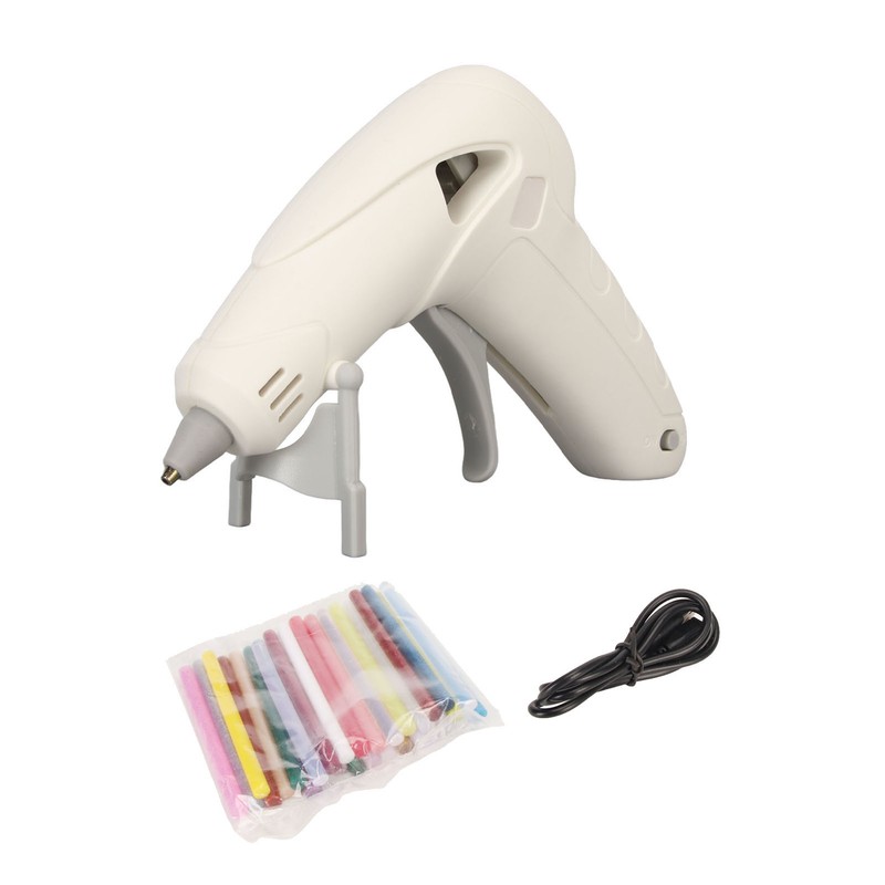 10W Hot Melt Glue Machine with 30 Glue Sticks Foldable