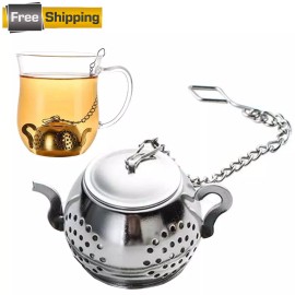 Unbranded Cute Mini Tea Infuser - Stainless Steel Tea Strainer for Loose Leaf Teapot