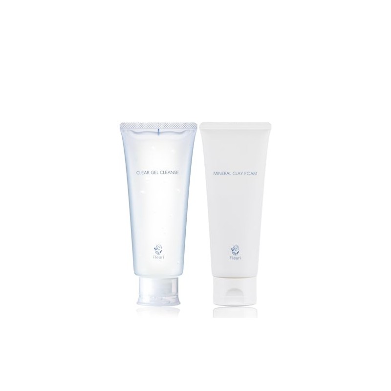Fururi Clear Gel Cleanse, Mineral Clay Foam Set, Cleansing, Facial