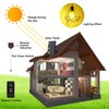 YUMAMEI Solar Pendant Lights, Solar Powered Shed Light with Pull