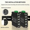 Industrial Managed 5 PoE Gigabit Switch, IEEE 802.3af/at Boost Voltage