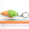 Food Sample Keychain Eat and Delicate and Soft Cream (Matcha)