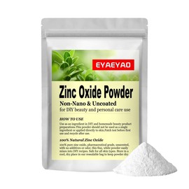 Zinc Oxide Powder | Non-Nano & Uncoated | Make Your Own Lotion, Deodorant, Cream, Soap | DIY Essentials | Resealable Bag | Pure Natural | Multitude of Uses | 16 Ounces