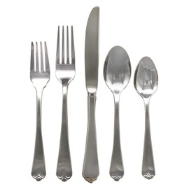 Wallace Lotus 18/8 Stainless Steel 5pc. Place Setting (Service for One)