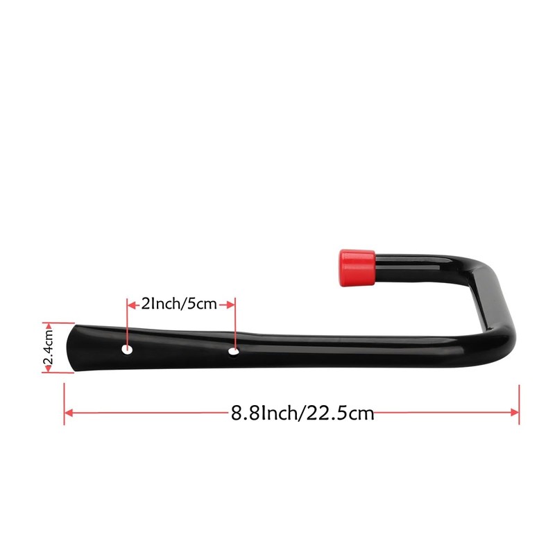Moundnaik 8 x Wall Mount Hooks 24.5cm Garage Hanger for