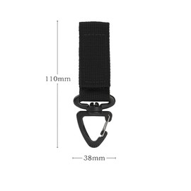 YINKE Key Ring, Key Ring, Buckle, Nylon, Velcro, Belt, Tactical, Multi-functional, Easy to Use, Variable Capacity, For Outdoors, Backpacks, Molle System Compatible, YINKE