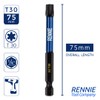 Rennie Tools T30 TX30 Impact Driver Bit Set, 75mm Long