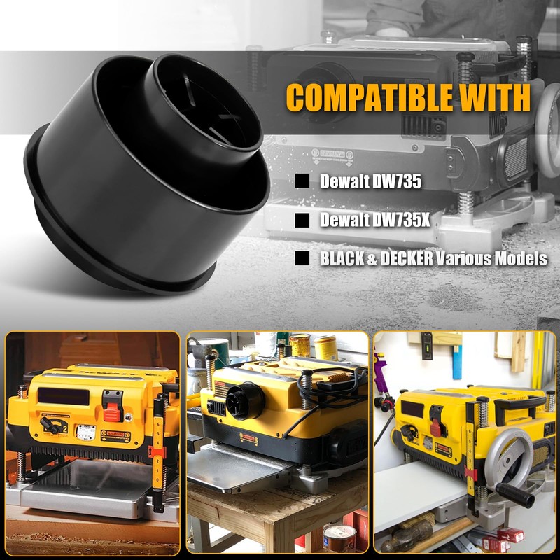 514001148 Planer Vacuum Adapter Replacement for DeWalt DW735 DW735X Planer,