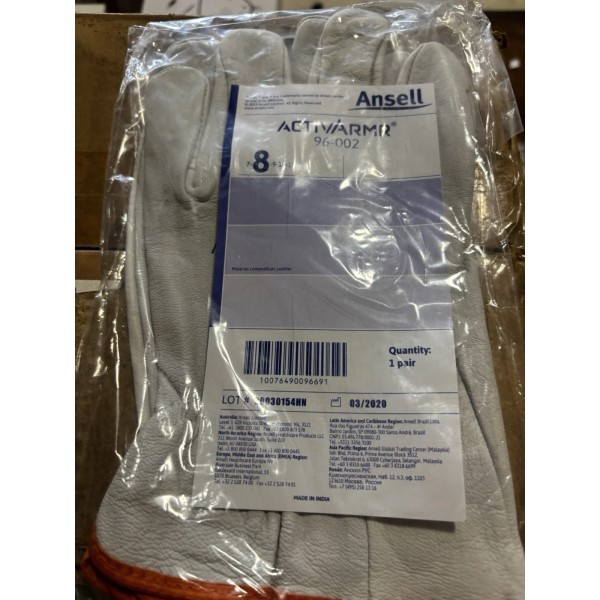 Ansell 96-002 Hyflex Electrical Glove Protector,Gray