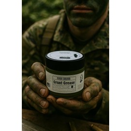 Grunt Grease. Handmade wagyu beef tallow balm with GHK-CU, pure honey vitamin E & natural scents. 100% organic face and body moisturizer – 2 oz
