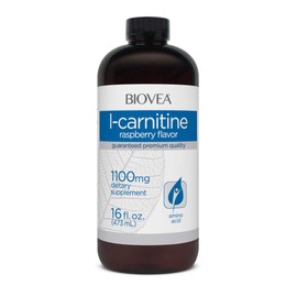 BIOVEA L-Carnitina Liquida 1100 mg sabor frambuesa con 473ml